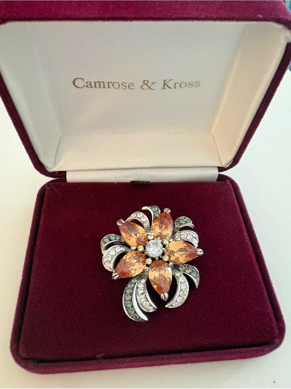 Camrose & Kross Vintage Rendering of Brooch Worn by Jacqueline Bouvier Kennedy